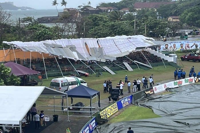 Grandstand Of Galle International Stadium Collapses During Sri Lanka vs Australia 1st Test | VIDEO